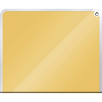 Publicité sponsorisée - Leitz Tableau Blanc Magnétique en Verre, 450 x 450, Cosy, Jaune, 70440019