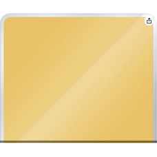 Publicité sponsorisée - Leitz Tableau Blanc Magnétique en Verre, 450 x 450, Cosy, Jaune, 70440019