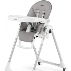 Peg Perego Prima Pappa Follow Me, Chaise Haute, Gris (ice)