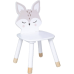 Chaise Enfant Renard - Blanc - Bois - Atmosphera créateur d'intérieur Chaise Enfant Renard - Blanc - Bois - Atmosphera créateur d'intérieur